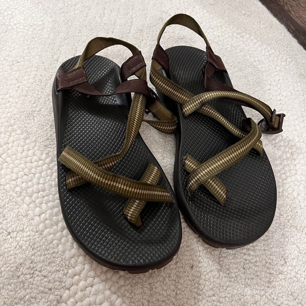 Chaco Z Cloud 2 Classic Strap Sandals Hiking Outdoor Olive Green US Mens Size 13